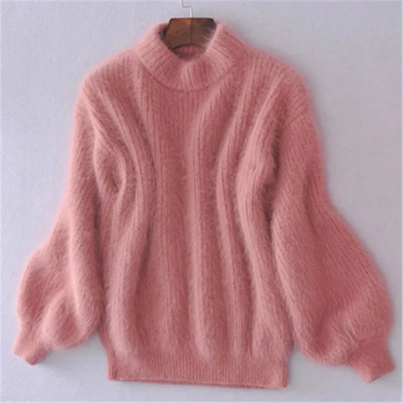 Livia - Pullover im Vintage-Angora-Stil