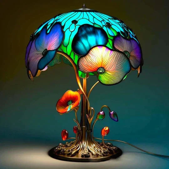 Glaslamp - lampe i farvet glas Fortryllende farver og beroligende lys til alle rum | 50% Rabat