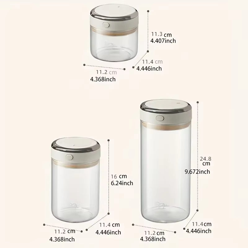 Vakuumdichtes Glas zur Kaffeelagerung (CO2-Ventil)