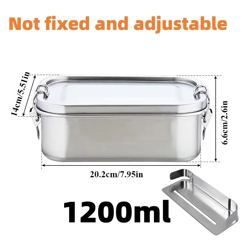 Luftdichte und auslaufsichere Bento-Box aus Edelstahl
