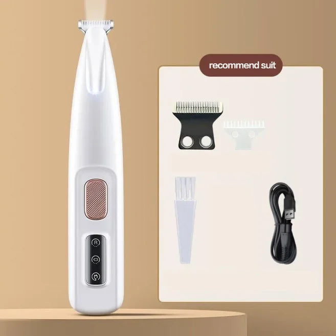 LED-Licht und 18 mm Edelstahl-Hundepfoten-Trimmer