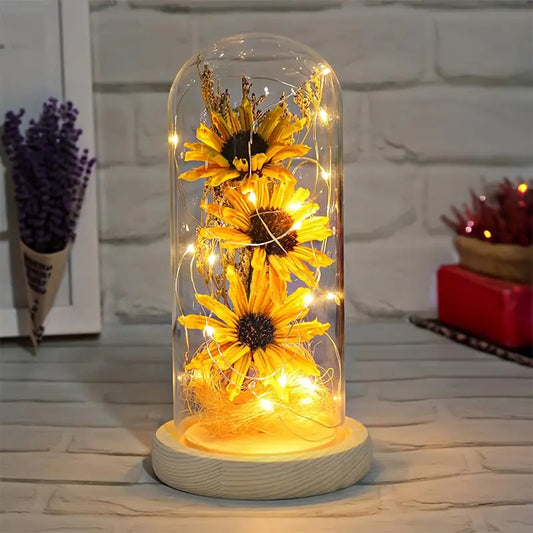 LumiFlora - Verzaubernde Sonnenblume LED-Lampe