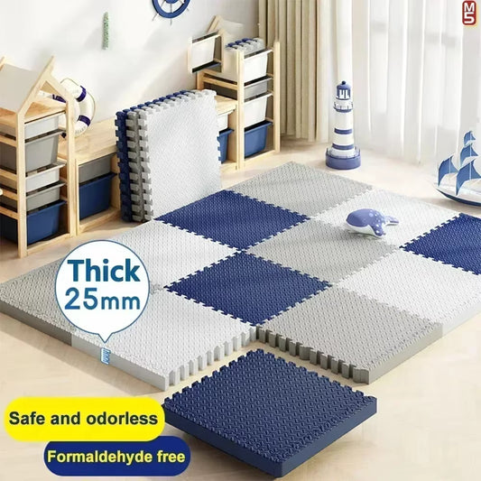 2,5 cm tyk skridsikker lydisolerende babylegemåtte (8 dele)