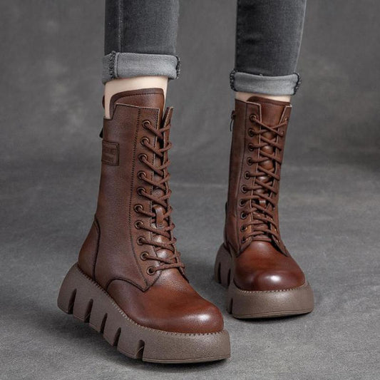 FlexiGrip - Rutschfeste Knöchelstiefel mit Schnürsenkeln für Frauen | Ultimativer Komfort und Grip