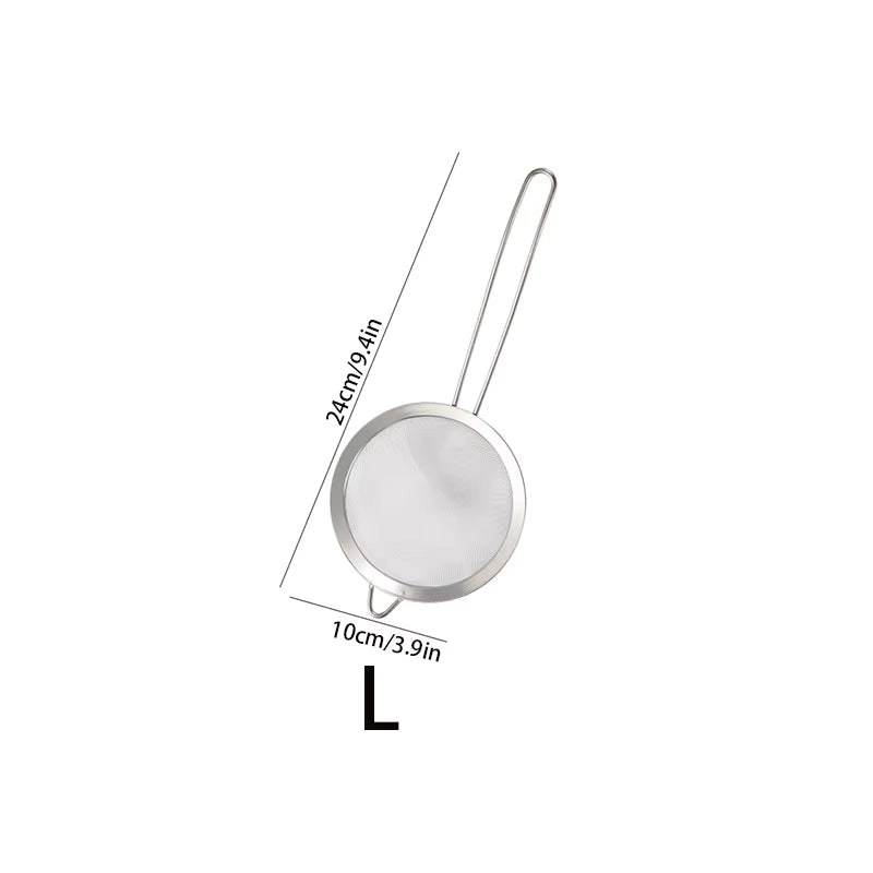 Feinmaschiges Edelstahl-Siebset (3-teilig)