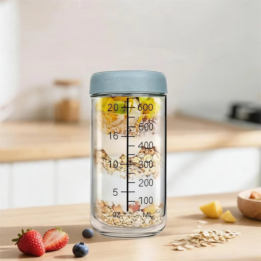 Luftdichtes, auslaufsicheres Vorratsglas aus Borosilikatglas (750ml)