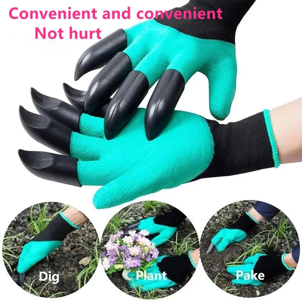 Schutzhandschuhe für den Garten mit Krallen an den Fingerspitzen