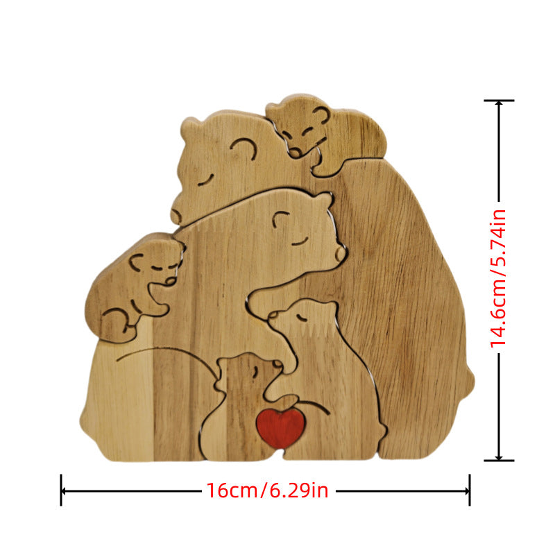 HearthHugs Holzpuzzle Ornamente — Liebe täglich vereinen