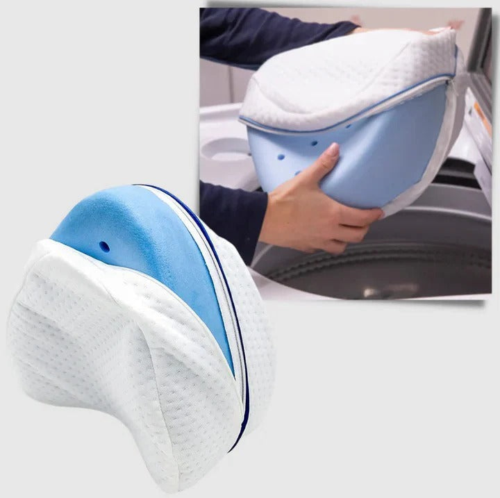 Orthopädisches Kniekissen für Seitenschläfer – Kniekissen – Kissen für die seitliche Schlafposition – Kniekissen für das Bett – Beinkissen – Schoßkissen – Schwangerschaftskissen – Inklusive Kissenbezug