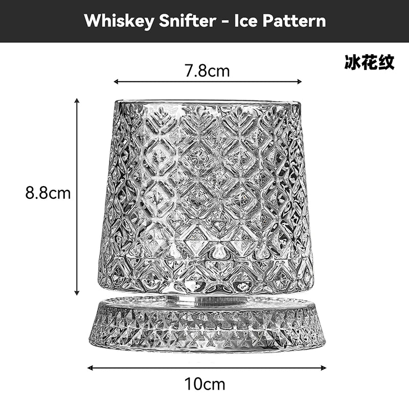 Um 360° drehbares Whiskyglas aus Kristall (201–300 ml)