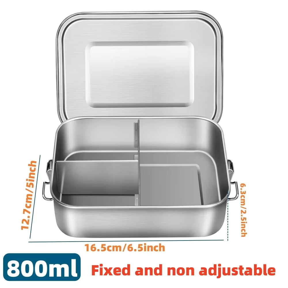 Luftdichte und auslaufsichere Bento-Box aus 304er Edelstahl