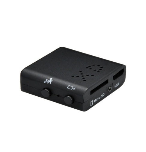 Mikrokamera 1080P Ultrakompakt mit Infrarot-Nachtsicht | Bewegungssensor und Weitwinkelüberwachung | Plug-and-Play TF-Karte
