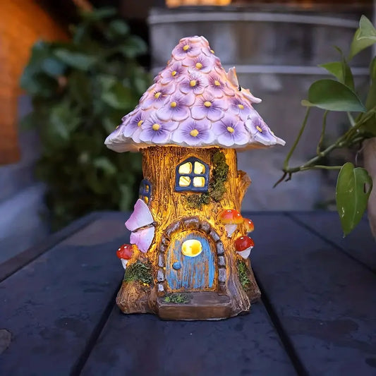 SolarFlair - Solarbetriebene Nachtlampe für Blumenhäuser