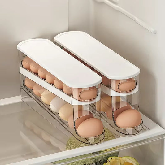 Automatischer platzsparender Eierorganizer