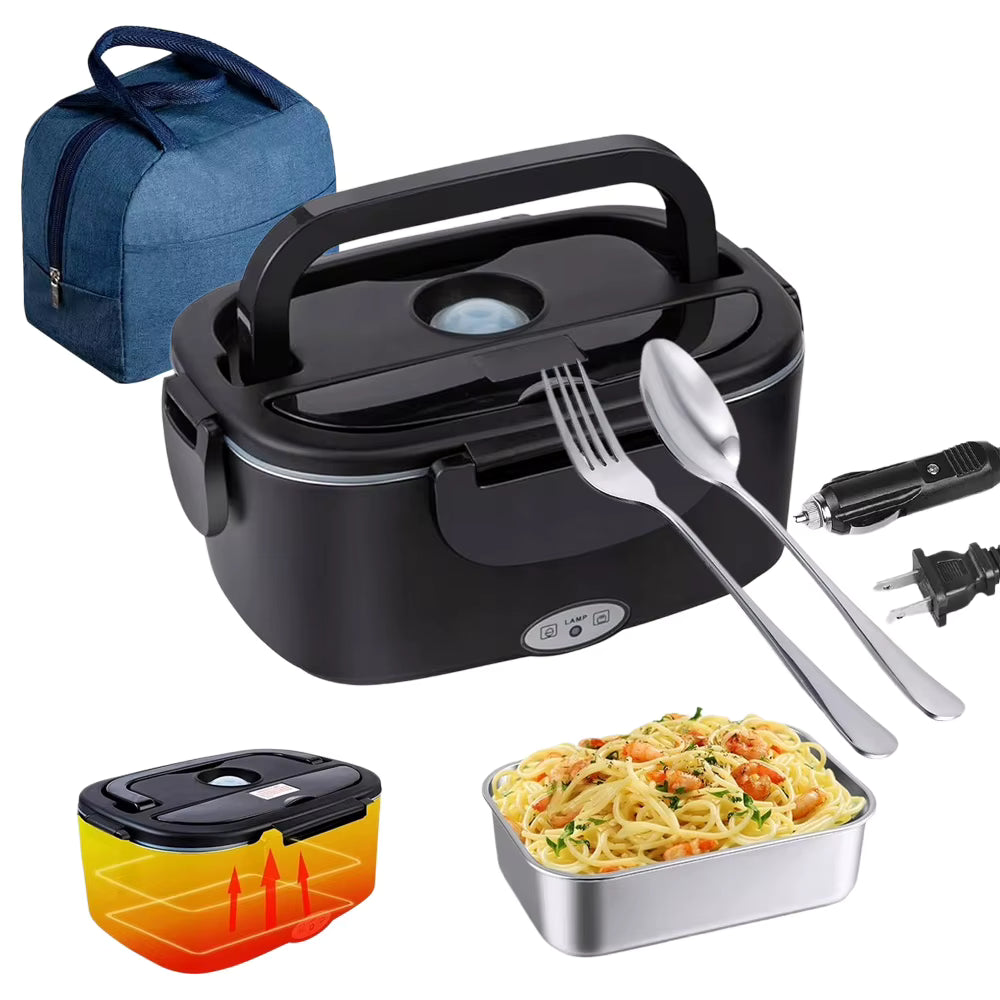 Doppelspannung Elektrische Lunchbox aus Edelstahl mit Schnellaufheizung (1,5L)