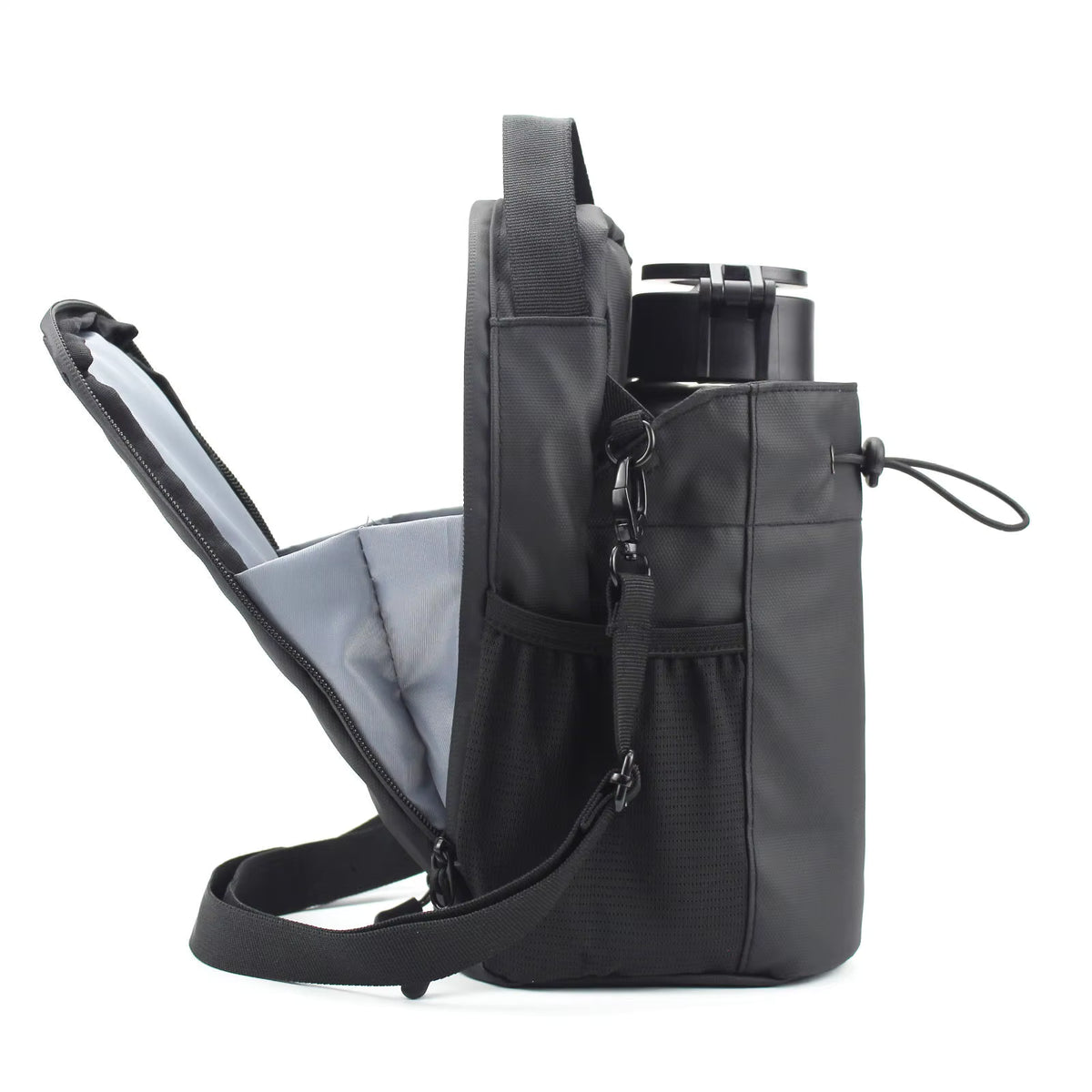 Fitness-Tasche mit starkem Magnetverschluss, großem Fassungsvermögen (Handyfach und Flaschenhalter)