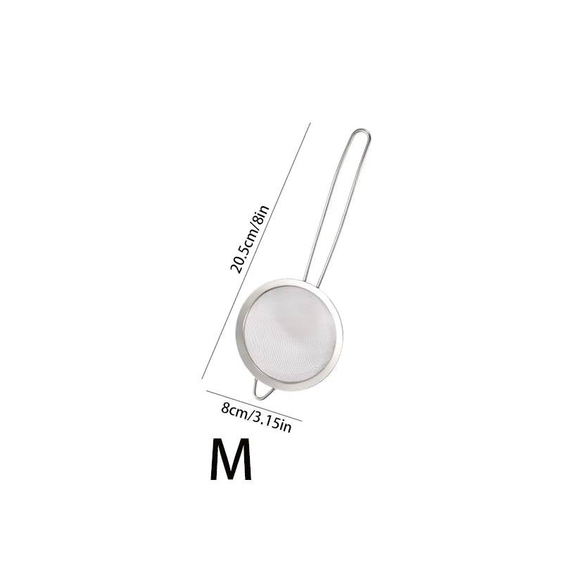 Feinmaschiges Edelstahl-Siebset (3-teilig)