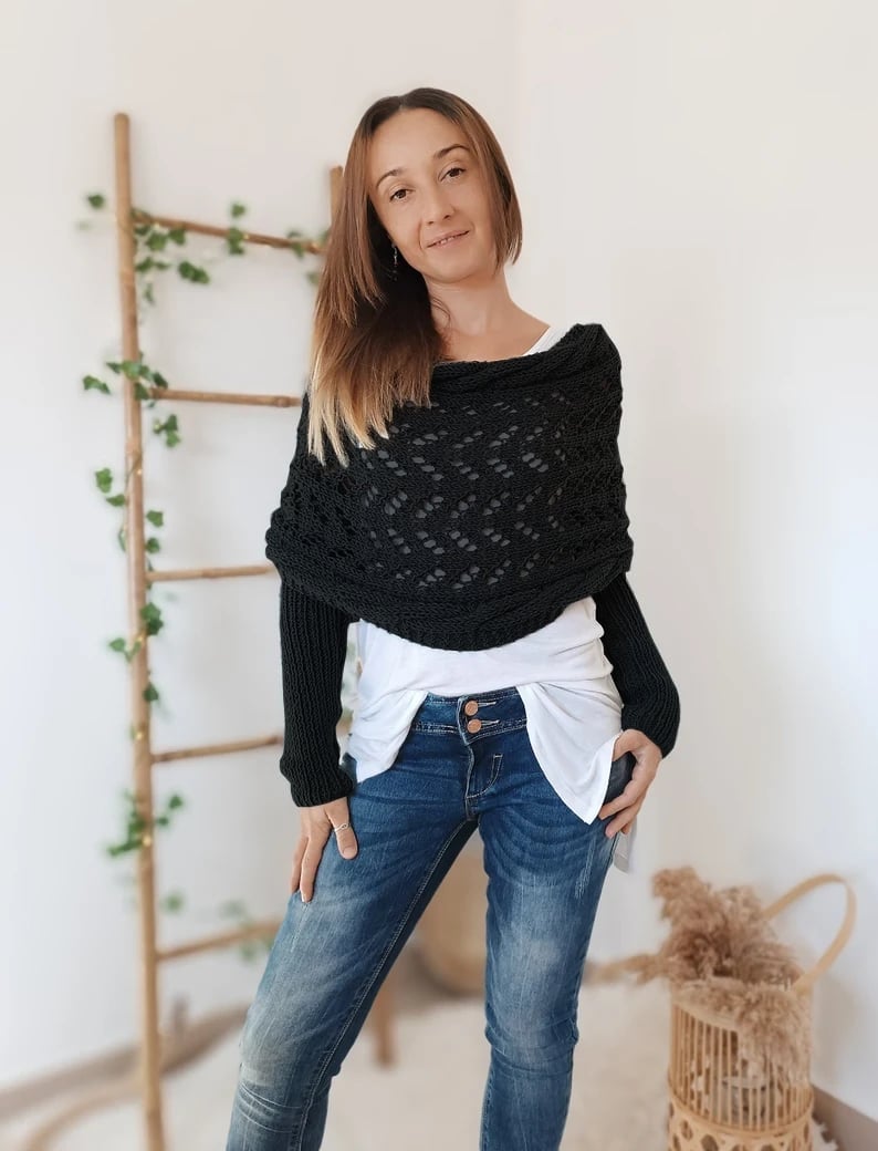 CozyKnit - Bequemes Strickschal | Vielseitige Eleganz für jeden Anlass