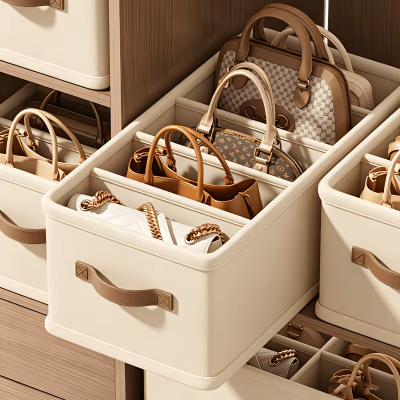 5-Fächer-Organizer und faltbare Aufbewahrungsbox für den Kleiderschrank