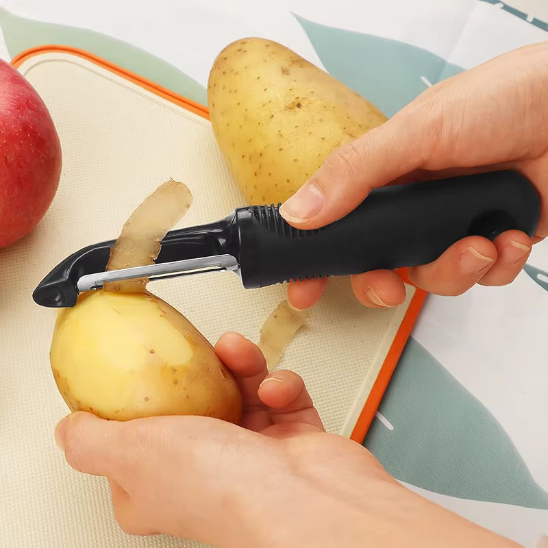 Ergonomischer, rutschfester, drehbarer Gemüseschäler