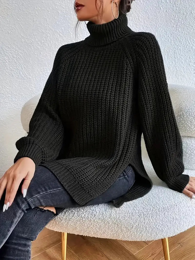 Esme - Luxuriöser warmer gestrickter Pullover für Frauen