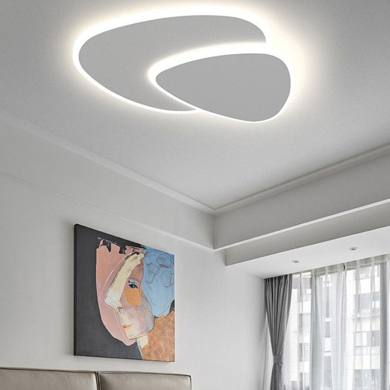 Variant image for Moderne LED Plafondlampe i Hvid Metal og Akryl – Elegant Indendørs Belysning til Stue og Soveværelse-2
