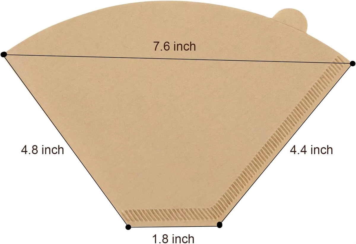 Biologisch abbaubare Kegelkaffeefilter Nr. 4 (200er-Packung)