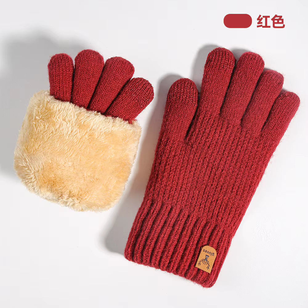 Weiche gestrickte Touchscreen-Handschuhe