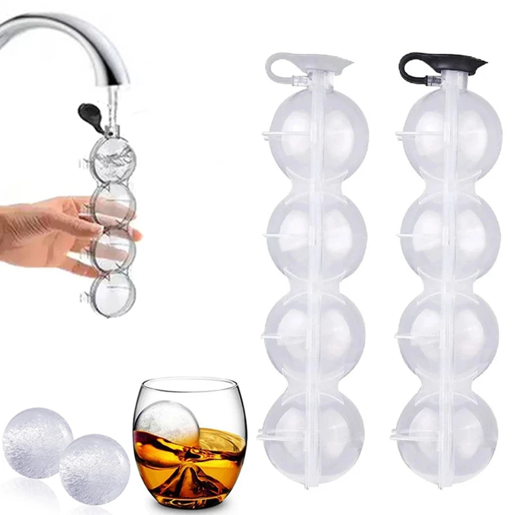 Große, klare Silikon-Eisballform mit einfacher Entnahme