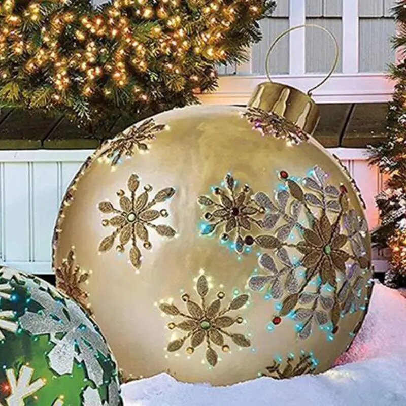 RadianceSphere Riesige Weihnachtskugeln — Unzerbrechliche Feiertagsfreude