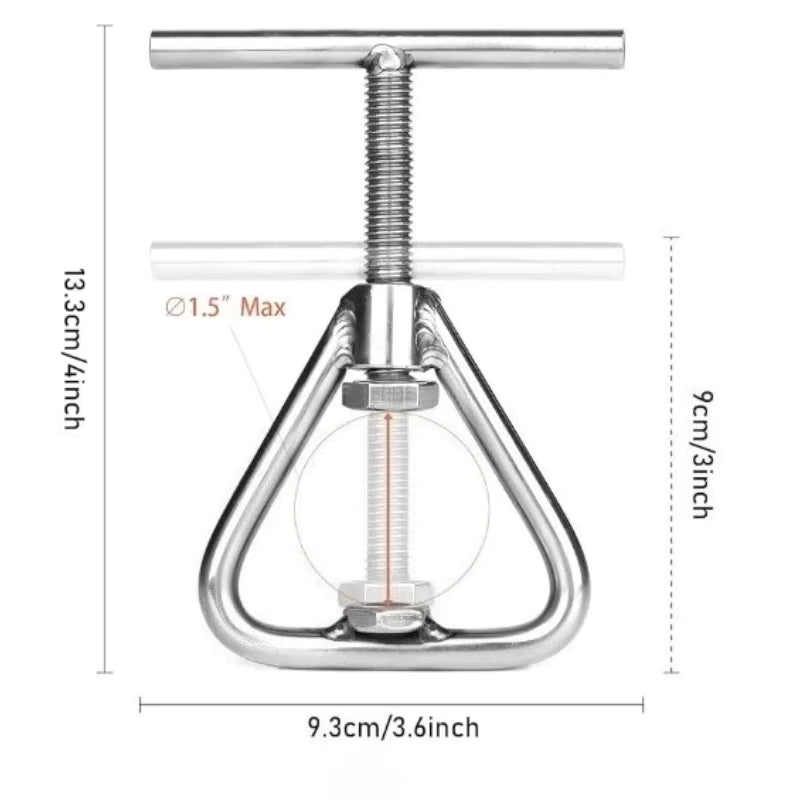 Ergonomischer Nussknacker mit Griff aus Edelstahl
