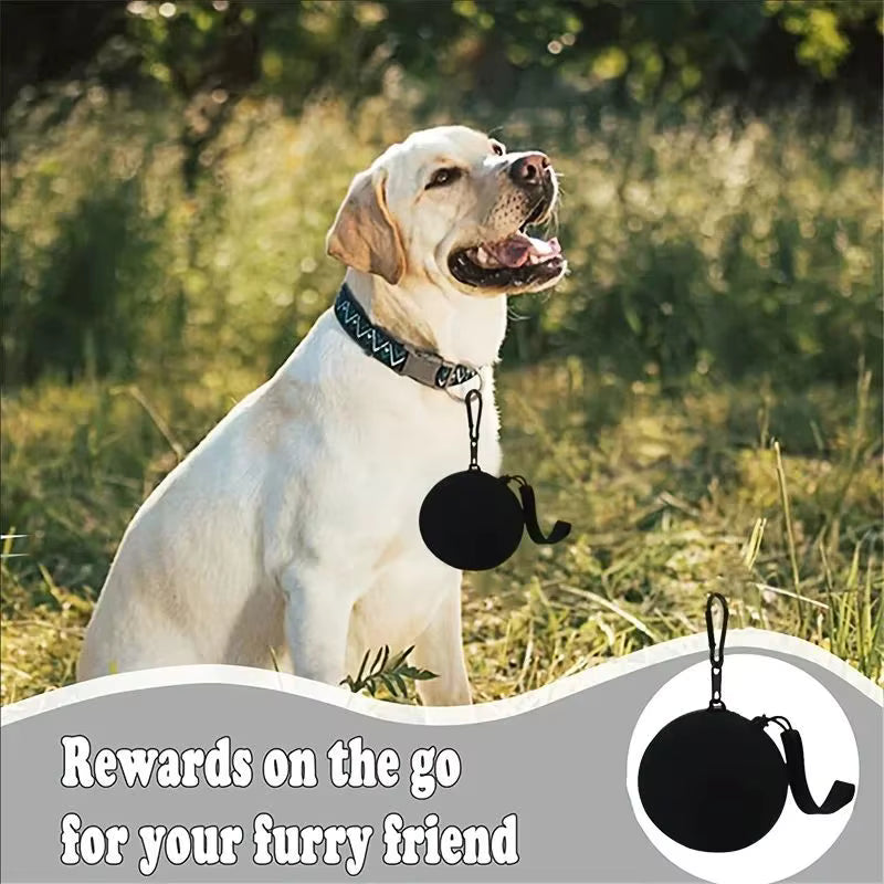 Rutschfester Silikon-Clip-on-Leckerlibeutel für Hunde