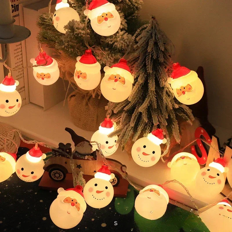 Batteridrevne varme LED-julestrenglys (1,5 m)