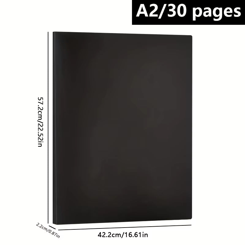 Hochkapazitäts-Aufbewahrungsbuch für Diamantmalerei aus dickerem, doppelseitigem PP (fasst 60 Bilder)