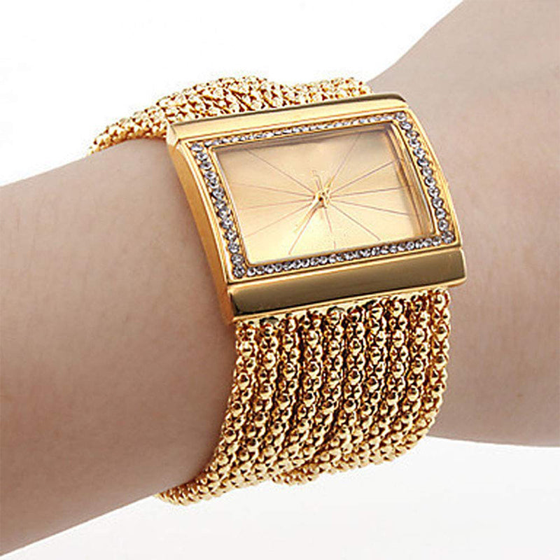 🎄🎁Weihnachtsangebote: 50% Rabatt💥Damenarmbanduhr mit Strasssteinen und Quarzbewegung