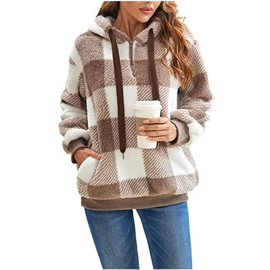 CozyChic - Damenpullover | Bequemer Pullover mit halbem Reißverschluss für jeden Anlass!
