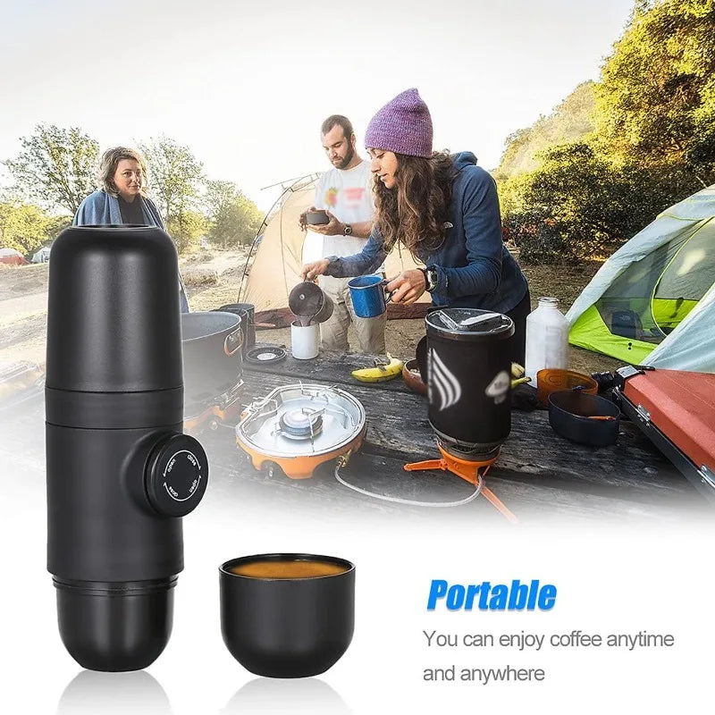 Kompakte, auslaufsichere Espressomaschine mit Handpresse (140ml)