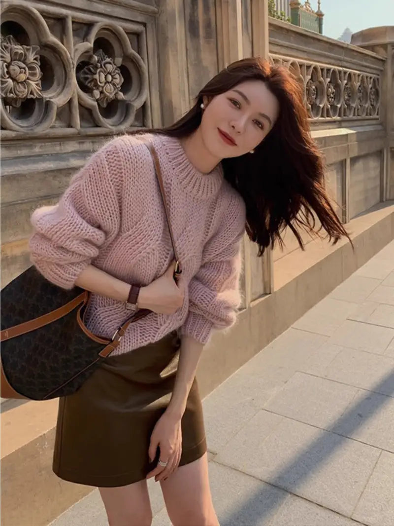 Eliana - Eleganter Kabelstrickpullover