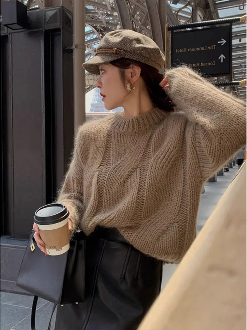 Eliana - Eleganter Kabelstrickpullover