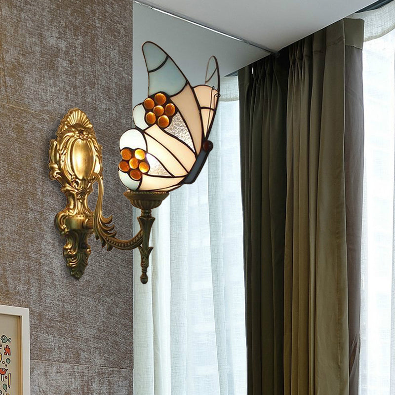 LuxeLicht - Tiffany-Wandleuchte | Kunstvolle atmosphärische Beleuchtung