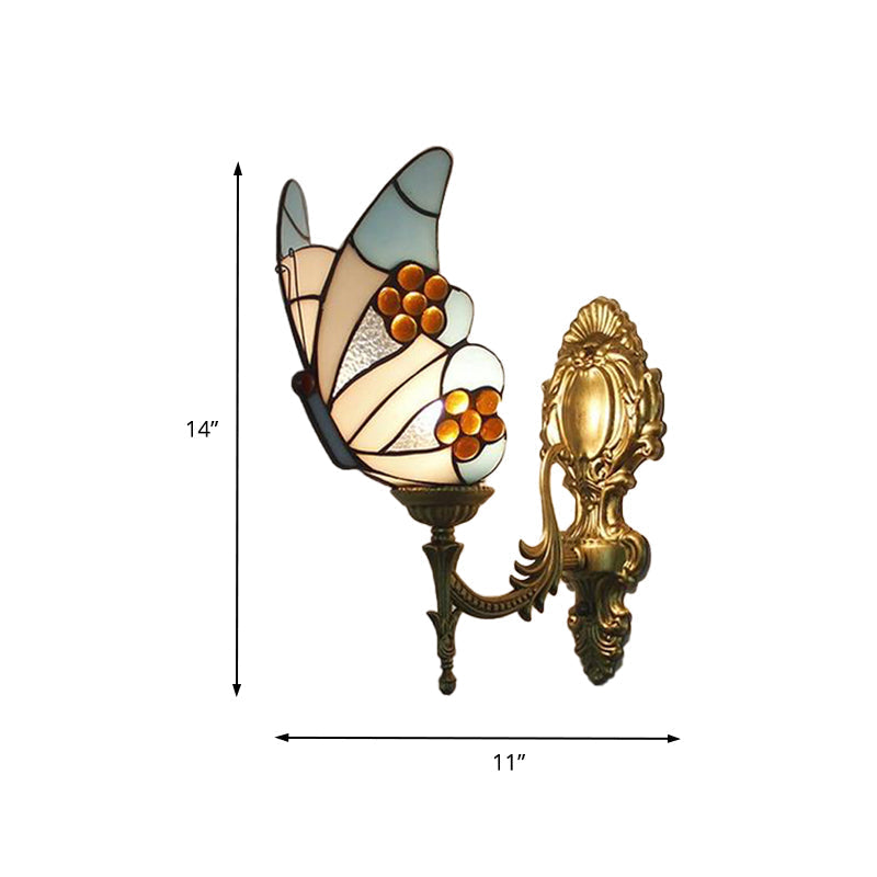 LuxeLicht - Tiffany-Wandleuchte | Kunstvolle atmosphärische Beleuchtung