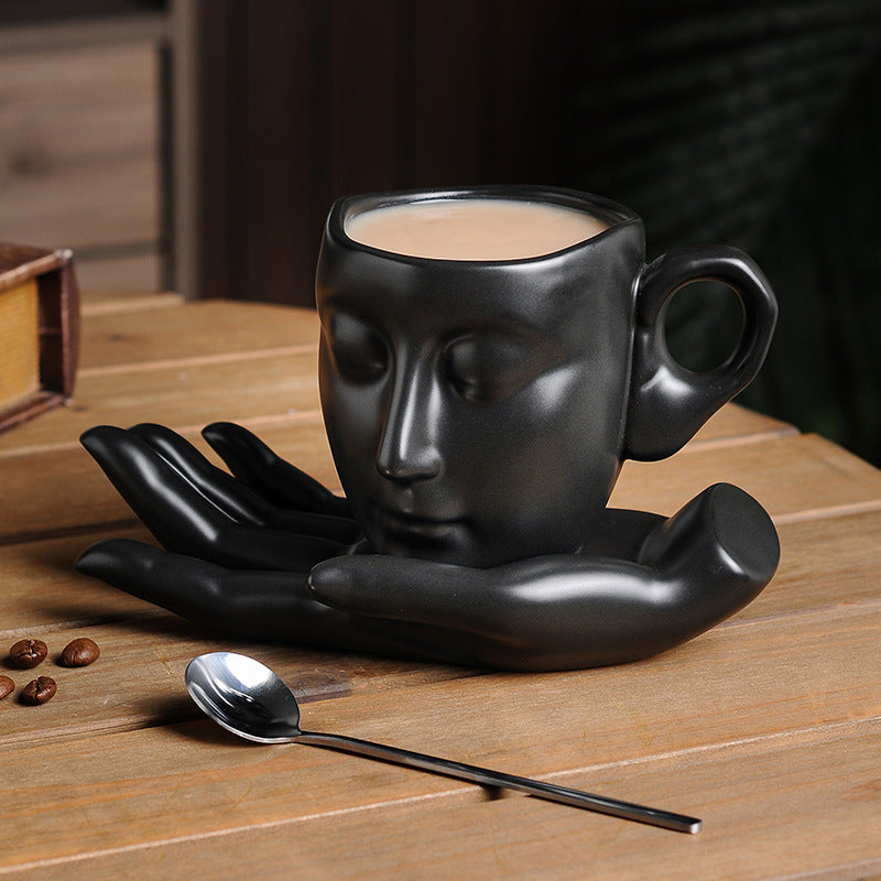 Kaffekunst - Keramische handduftende Kaffeetasse