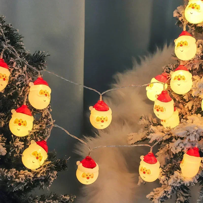 Batteridrevne varme LED-julestrenglys (1,5 m)