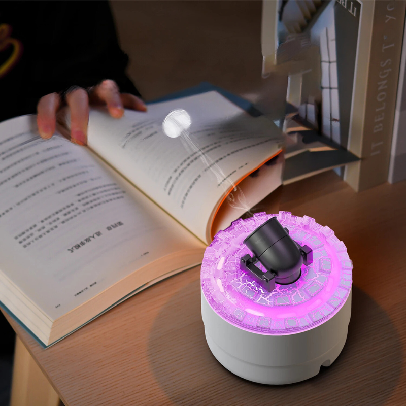 AeroVibe - Vulkanischer Luftbefeuchter mit LED-Licht und Aromatherapie