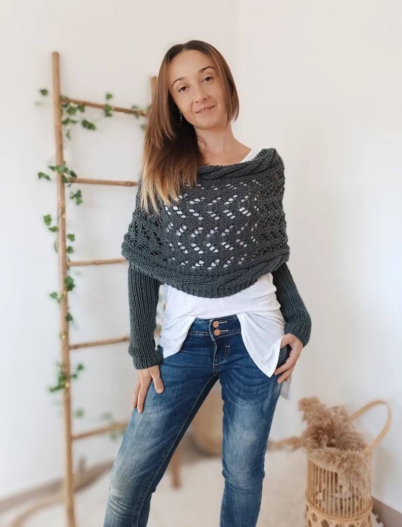 CozyKnit - Bequemes Strickschal | Vielseitige Eleganz für jeden Anlass