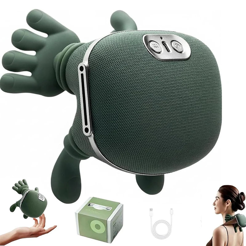 4D dybdegående trådløs genopladelig nakkemassageapparat til skulder og nakke