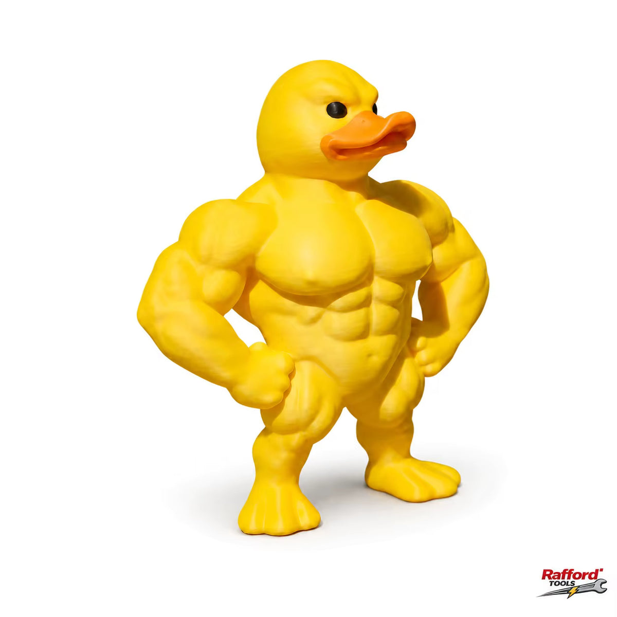 Abenteuerliche 3D-Muskulöse Entenfigur (Schreibtisch)