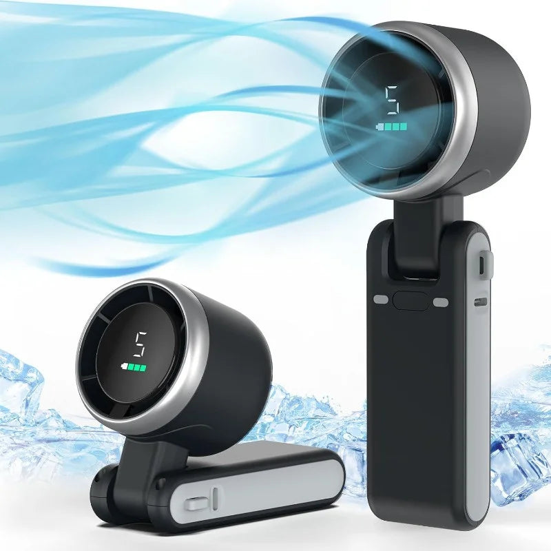 USB genopladelig 3-i-1 foldbar rejseventilator