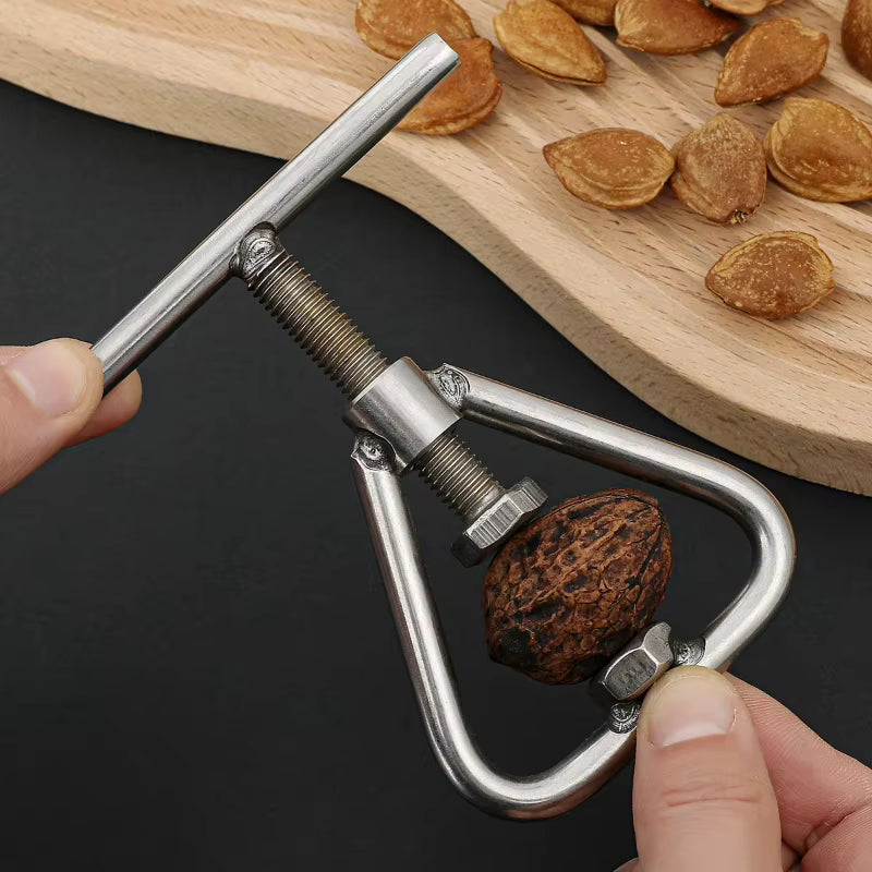 Ergonomischer Nussknacker mit Griff aus Edelstahl