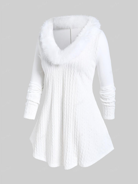 Eden - Pullover aus Kunstfell für stilvolle Wintertage